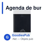 Agenda de bureau personnalisable Eurotop Balacron avec logo - Miniature 7
