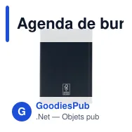 Agenda de bureau personnalisable Eurotop Balacron avec logo - Miniature 9