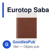 Agenda de bureau personnalisable Eurotop Sabana avec logo - Miniature 1