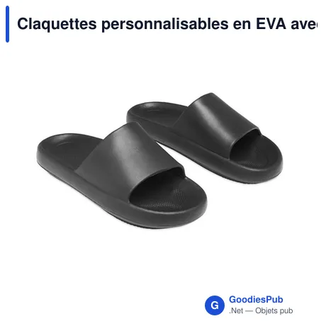 Claquettes personnalisables en EVA avec logo - EVASLIDE Taille 38/39