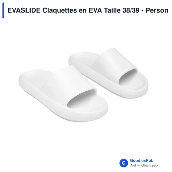 Claquettes personnalisables en EVA avec logo - EVASLIDE Taille 38/39 - Image 2