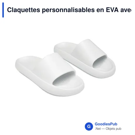 Claquettes personnalisables en EVA avec logo - EVASLIDE Taille 40/41