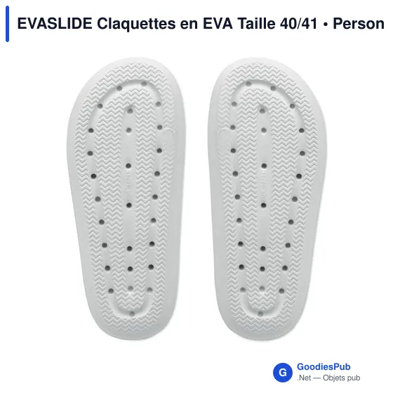 Claquettes personnalisables en EVA avec logo - EVASLIDE Taille 40/41 - Image 3