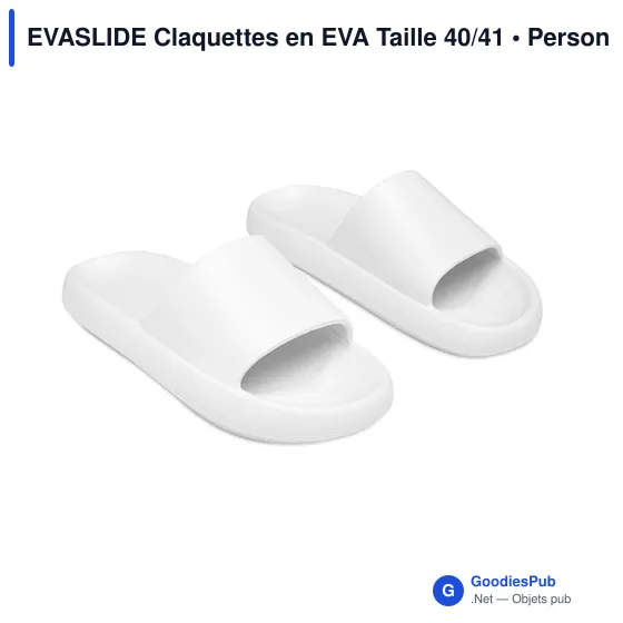 Claquettes personnalisables en EVA avec logo - EVASLIDE Taille 40/41 - Image 4