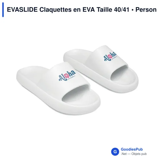 Claquettes personnalisables en EVA avec logo - EVASLIDE Taille 40/41 - Image 5