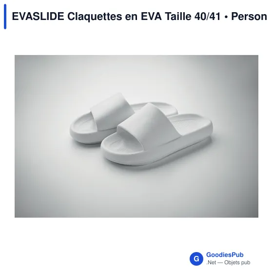 Claquettes personnalisables en EVA avec logo - EVASLIDE Taille 40/41 - Image 6