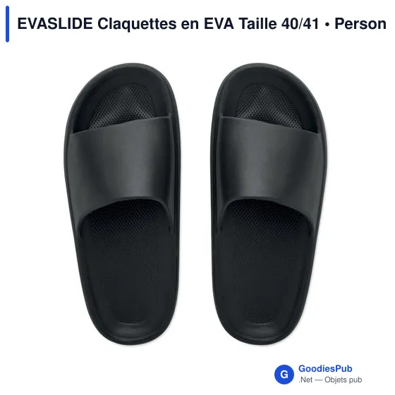Claquettes personnalisables en EVA avec logo - EVASLIDE Taille 40/41 - Image 8