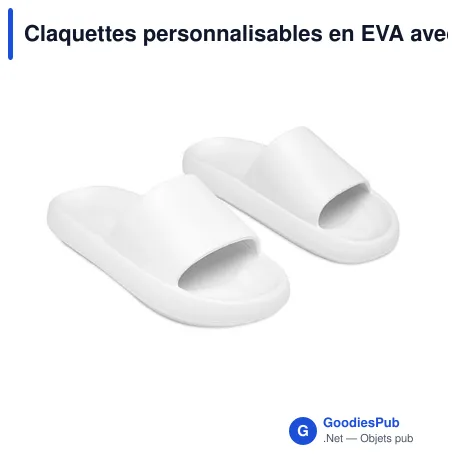 Claquettes personnalisables en EVA avec logo - EVASLIDE Taille 42/43