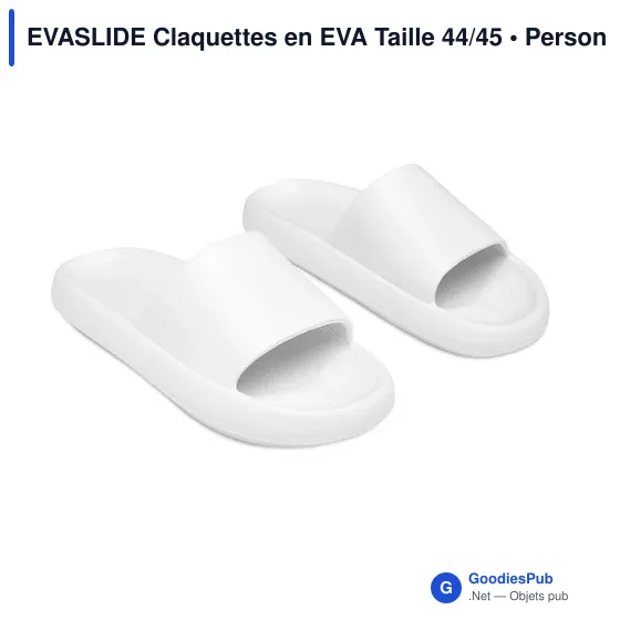 Claquettes personnalisables en EVA avec logo - EVASLIDE Taille 44/45 - Image 2