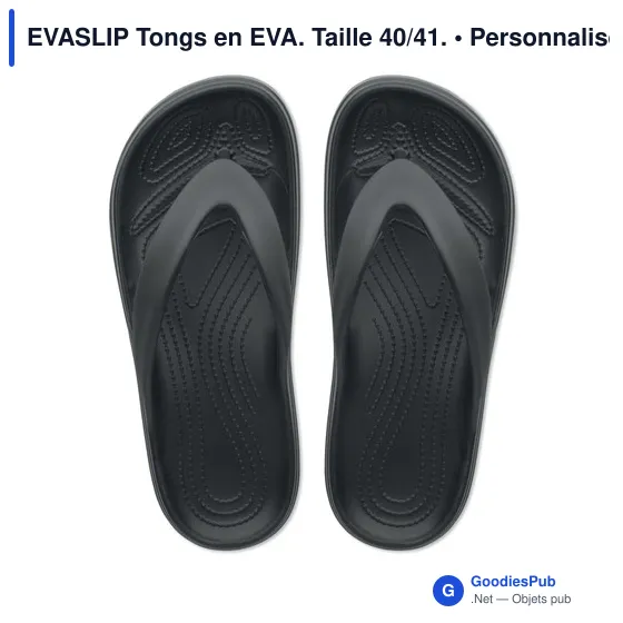 Tongs personnalisables en EVA avec logo - EVASLIP Taille 40/41 - Image 2