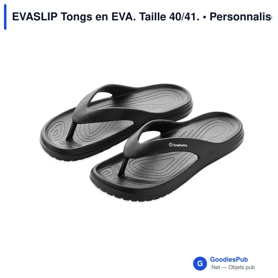 Tongs personnalisables en EVA avec logo - EVASLIP Taille 40/41 - Image 4