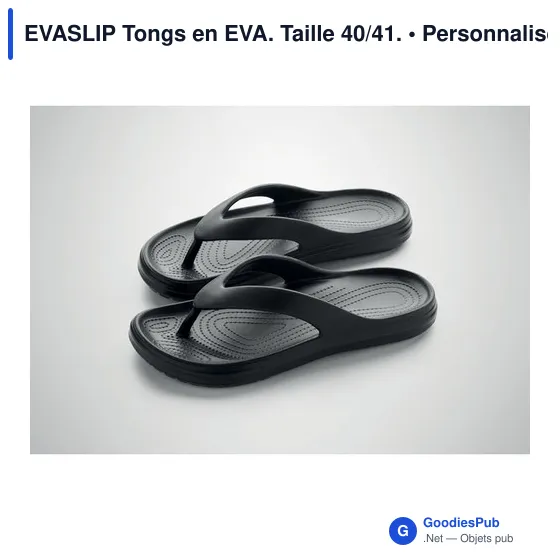 Tongs personnalisables en EVA avec logo - EVASLIP Taille 40/41 - Image 5