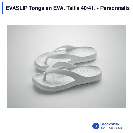 Tongs personnalisables en EVA avec logo - EVASLIP Taille 40/41 - Image 7