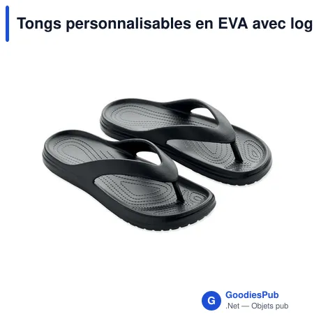 Tongs personnalisables en EVA avec logo - Modèle EVASLIP