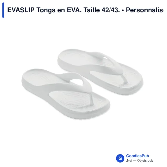 Tongs personnalisables en EVA avec logo - Modèle EVASLIP - Image 2