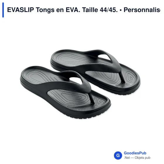 Tongs personnalisables en EVA - Modèle EVASLIP avec logo - Image 1