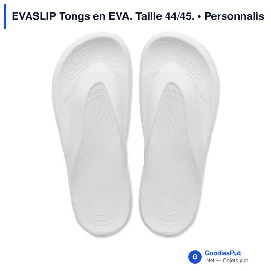 Tongs personnalisables en EVA - Modèle EVASLIP avec logo - Image 3
