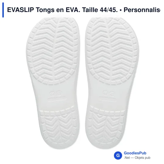 Tongs personnalisables en EVA - Modèle EVASLIP avec logo - Image 4