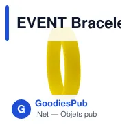 EVENT Bracelet en silicone. - Miniature 3