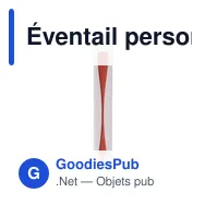 Éventail personnalisable en papier avec logo - Goodies entreprise - Miniature 1
