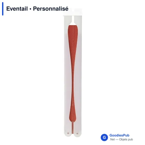 Éventail personnalisable en papier avec logo - Goodies entreprise - Image 1