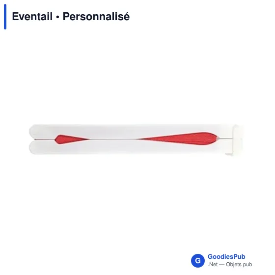 Éventail personnalisable en papier avec logo - Goodies entreprise - Image 2