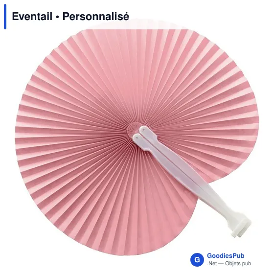 Éventail personnalisable en papier avec logo - Goodies entreprise - Image 4