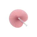 Variante rose - Éventail personnalisable en papier avec logo - Goodies entreprise