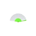 Variante Vert clair - Éventail à main personnalisable plastique et polyester avec logo - Sublimation