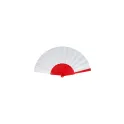 Variante Rouge - Éventail à main personnalisable plastique et polyester avec logo - Sublimation