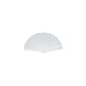 Variante Blanc - Éventail à main personnalisable plastique et polyester avec logo - Sublimation