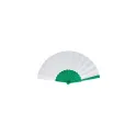 Variante Vert - Éventail à main personnalisable plastique et polyester avec logo - Sublimation