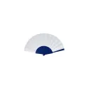 Variante Bleu foncé - Éventail à main personnalisable plastique et polyester avec logo - Sublimation