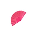 Variante Rose - Éventail à main personnalisable plastique et polyester avec logo - Impression digitale