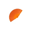 Variante Orange - Éventail à main personnalisable plastique et polyester avec logo - Impression digitale