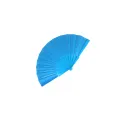 Variante Bleu clair - Éventail à main personnalisable plastique et polyester avec logo - Impression digitale