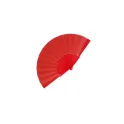 Variante Rouge - Éventail à main personnalisable plastique et polyester avec logo - Impression digitale