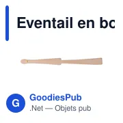 Éventail en bois personnalisable avec logo dans une boîte cadeau kraft Rosanne - Miniature 5