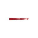 Variante rouge - Éventail en tissu et plastique personnalisable avec logo - Kasimira