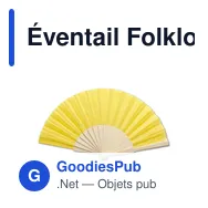 Éventail Folklore - Miniature 2