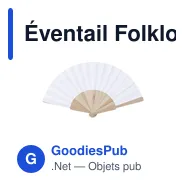 Éventail Folklore - Miniature 7