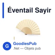 Éventail Sayiri - Miniature 1