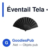 Éventail Tela - Miniature 1