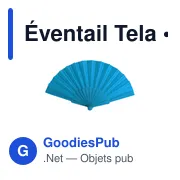 Éventail Tela - Miniature 4