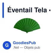 Éventail Tela - Miniature 7