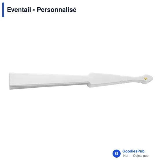 Éventail personnalisable en tissu avec logo - Goodies entreprise - Image 2