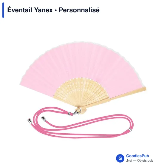 Éventail personnalisable en tissu polyester avec logo - Yanex - Image 11