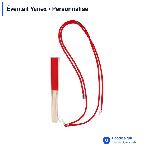 Éventail personnalisable en tissu polyester avec logo - Yanex - Image 9