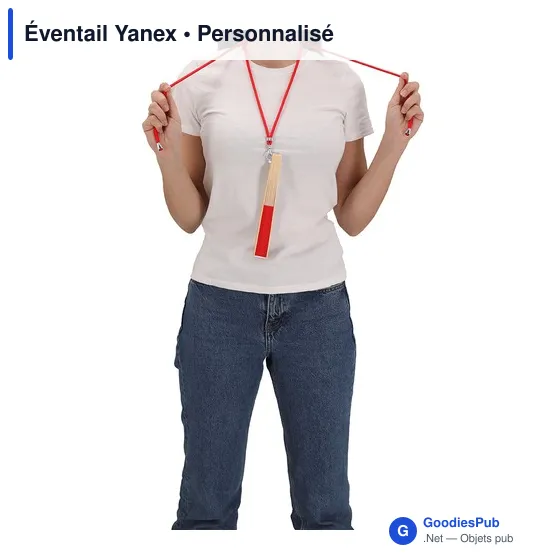 Éventail personnalisable en tissu polyester avec logo - Yanex - Image 10