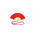 Variante rouge - Éventail personnalisable en tissu polyester avec logo - Yanex